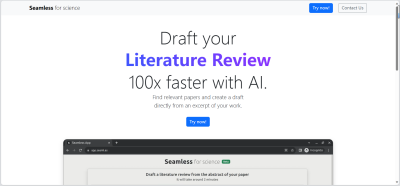 Seamless-AI文献综述生成器
